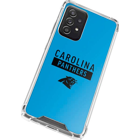 NFL Carolina Panthers Blue Performance Series Galaxy A52 5G Clear Case